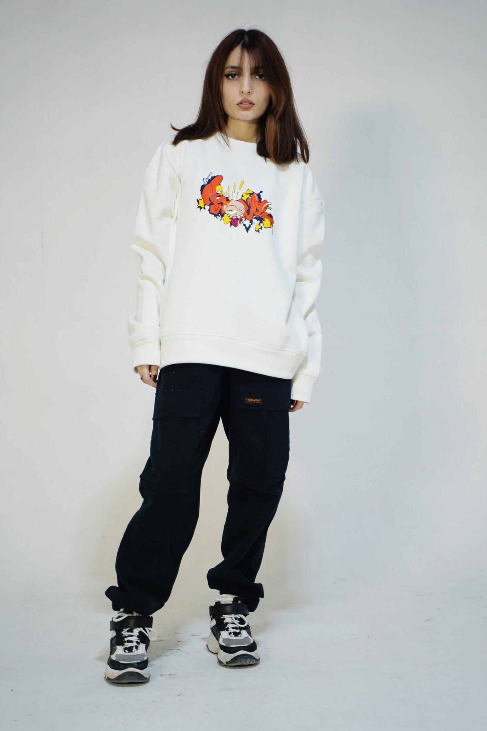 Graffiti Oversized Sweatshirt