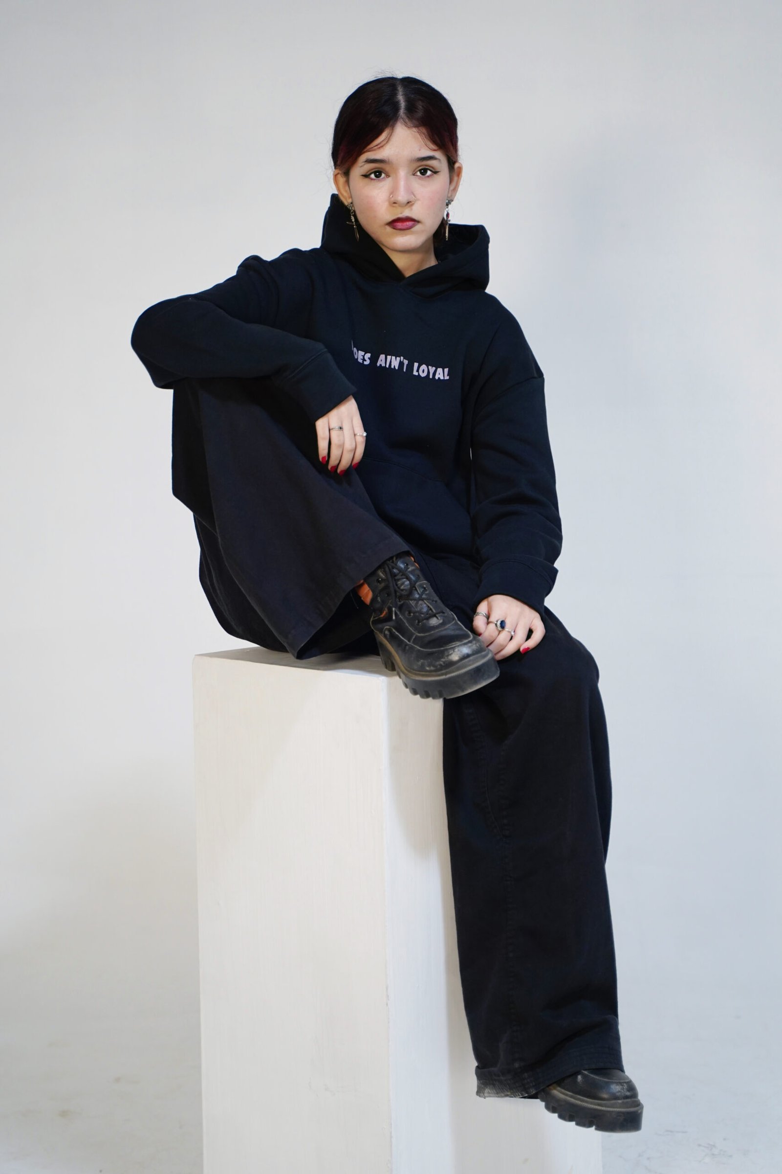 Hoes Ain't Loyal Oversized Hoodie - Image 3